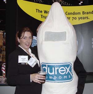Stephanie w/the Durex Condom